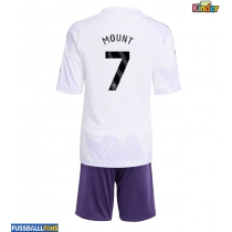 Manchester United Mason Mount #7 Auswärts Trikotsatz Kinder 2025-26 Kurzarm (+ Kurze Hosen)
